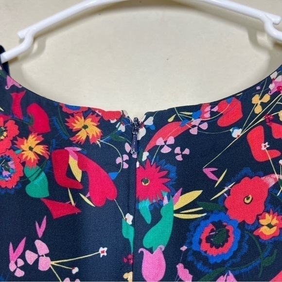 ALTERED Saloni Pia 100% Silk Floral Dress Size US 10 - Picture 7 of 10